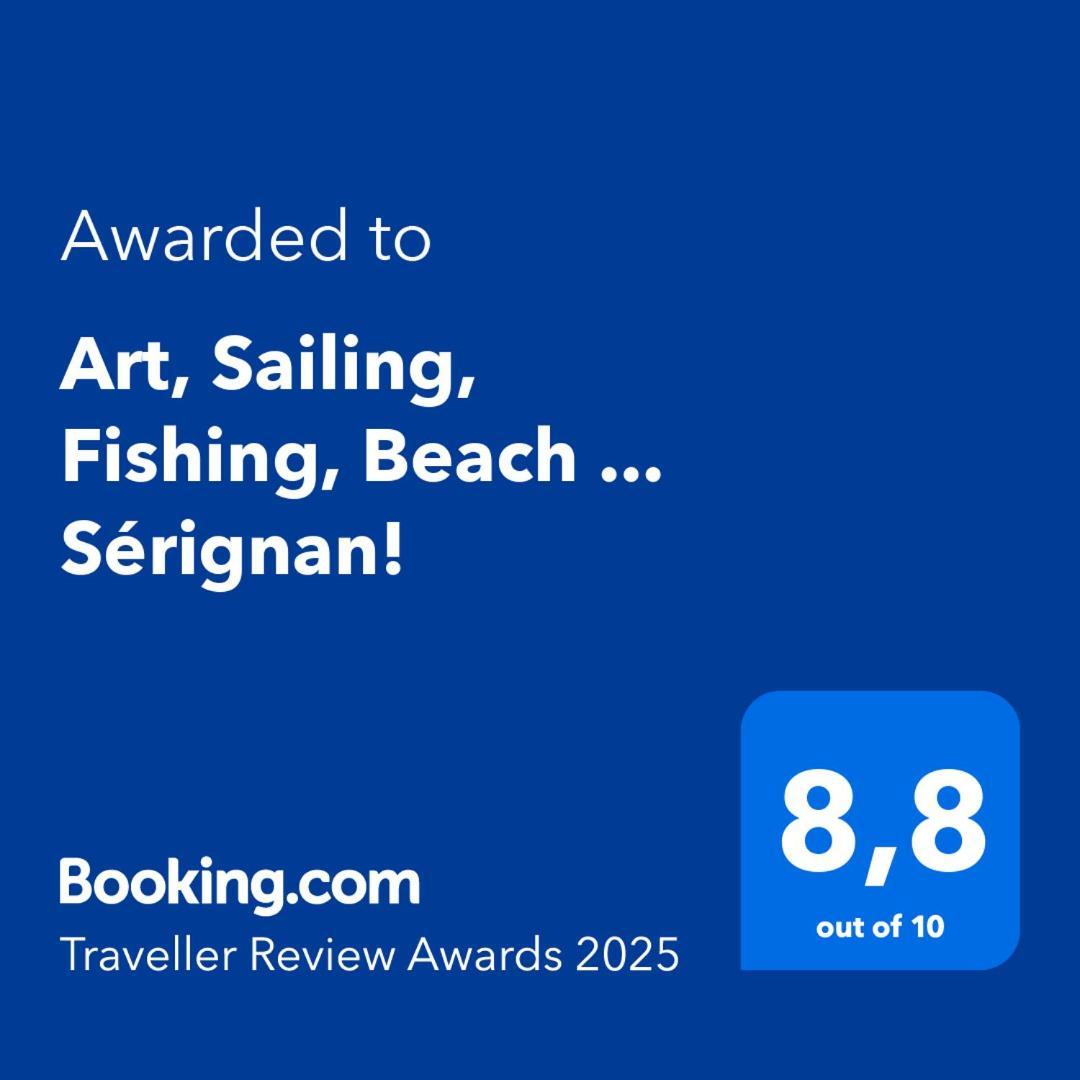 Art, Sailing, Fishing, Beach ... Serignan! Екстер'єр фото